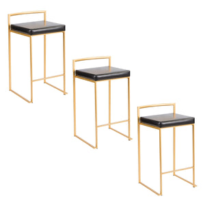 Fuji - Contemporary / Glam Design Counter Stool (Set of 2) by Couch.com
