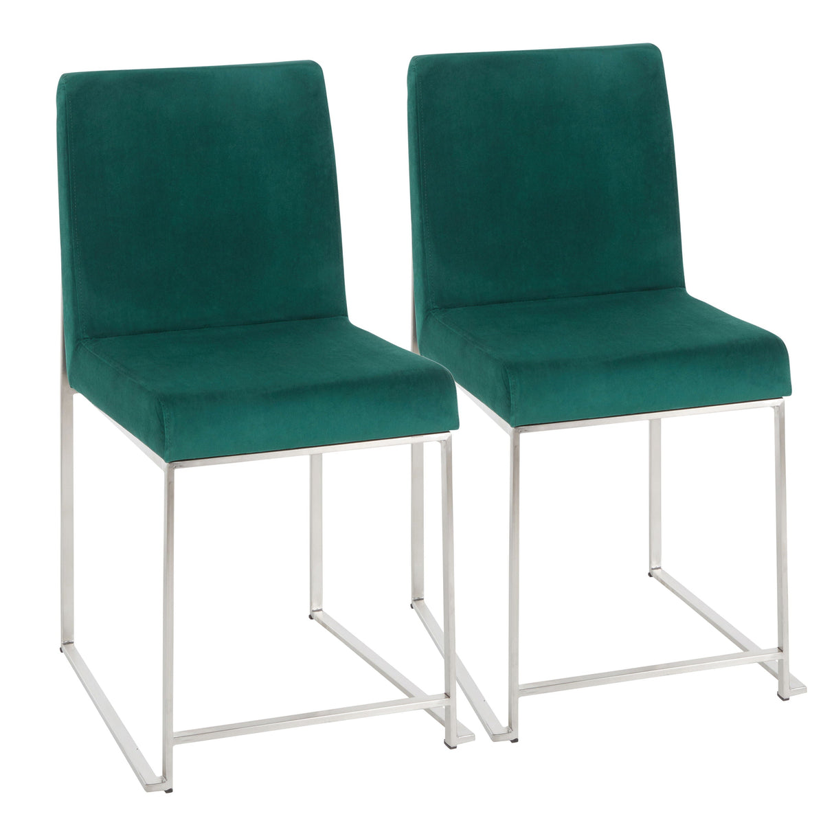 Fuji - Contemporary Modern Elegance High Back Dining Chair (Set of 2) by Couch.com