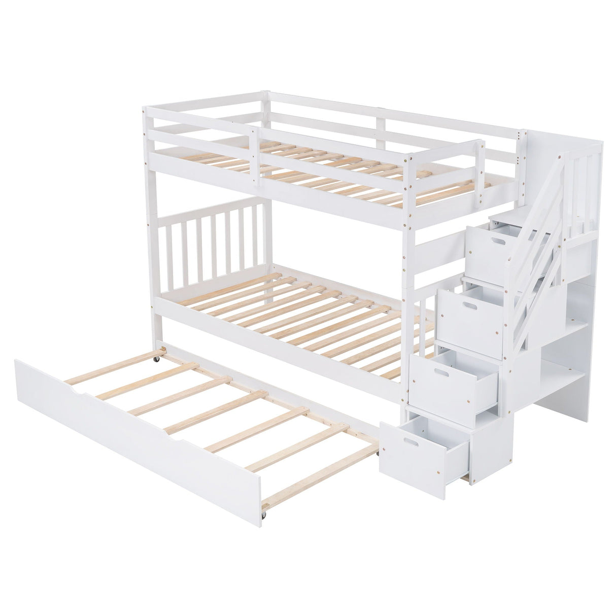 Bunk Bed With Twin Size Trundle by Couch.com