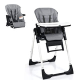 4-in-1 High Chair “Booster Seat with Adjustable Height and Recline-Black