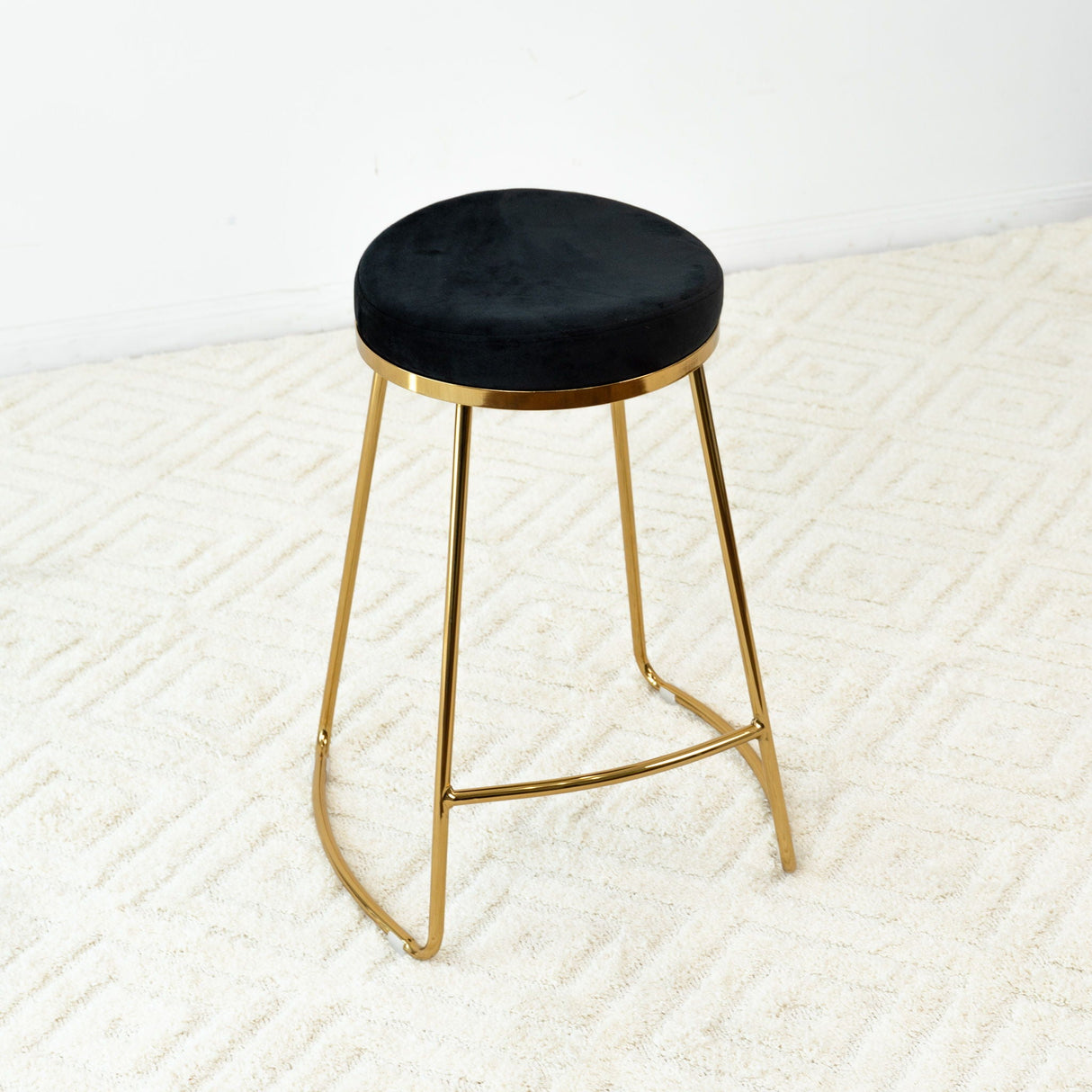 Jane - 26" Mid-Century Modern Luxury Upholstered Stool by Couch.com