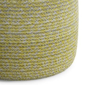Bayley - Versatile Round Braided Pouf by Couch.com