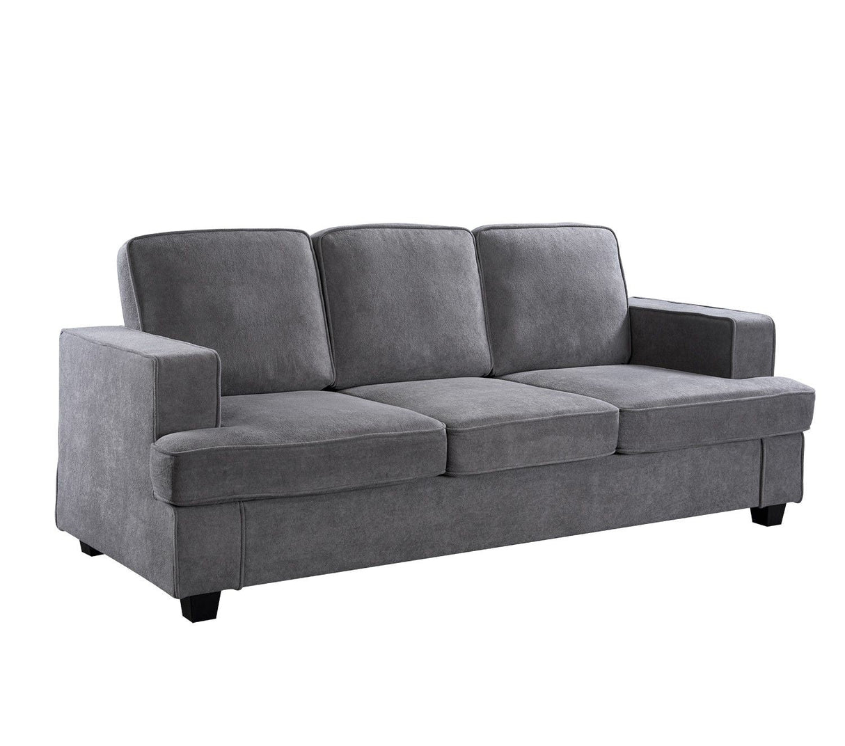 Modern Sofa, Comfortable 3 Seater Couch With Deep Seating, Loose Back Cushions, Wide Arms by Couch.com