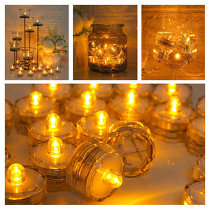 6/24Pcs Flameless LED Candles Electric Fake Candle Battery Operated LED Tea Lights in Warm White for Wedding Table Festival Celebration Halloween Tea Light Creative Lamp Battery Powered Home Wedding Birthday Party Decoration Lighting