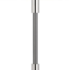 60" Silver Metal Floor Lamp With White Fabric Drum Shade
