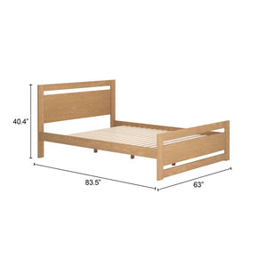 Brown Wood Queen Bed Frame