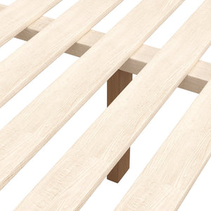 Brown Wood Queen Bed Frame