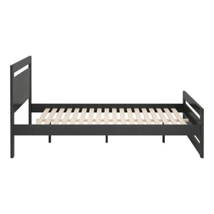 Black Wood Queen Bed Frame