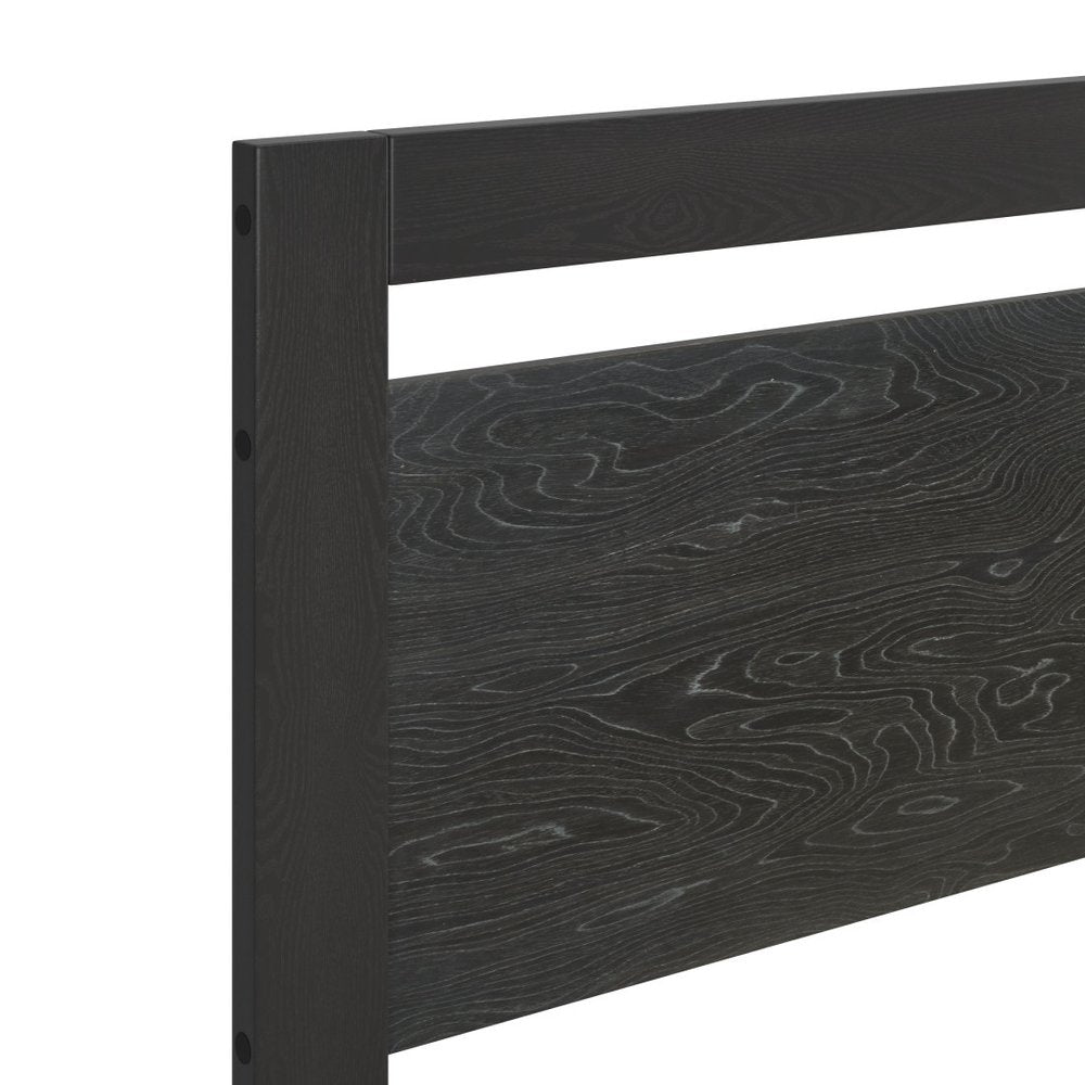 Black Wood Queen Bed Frame