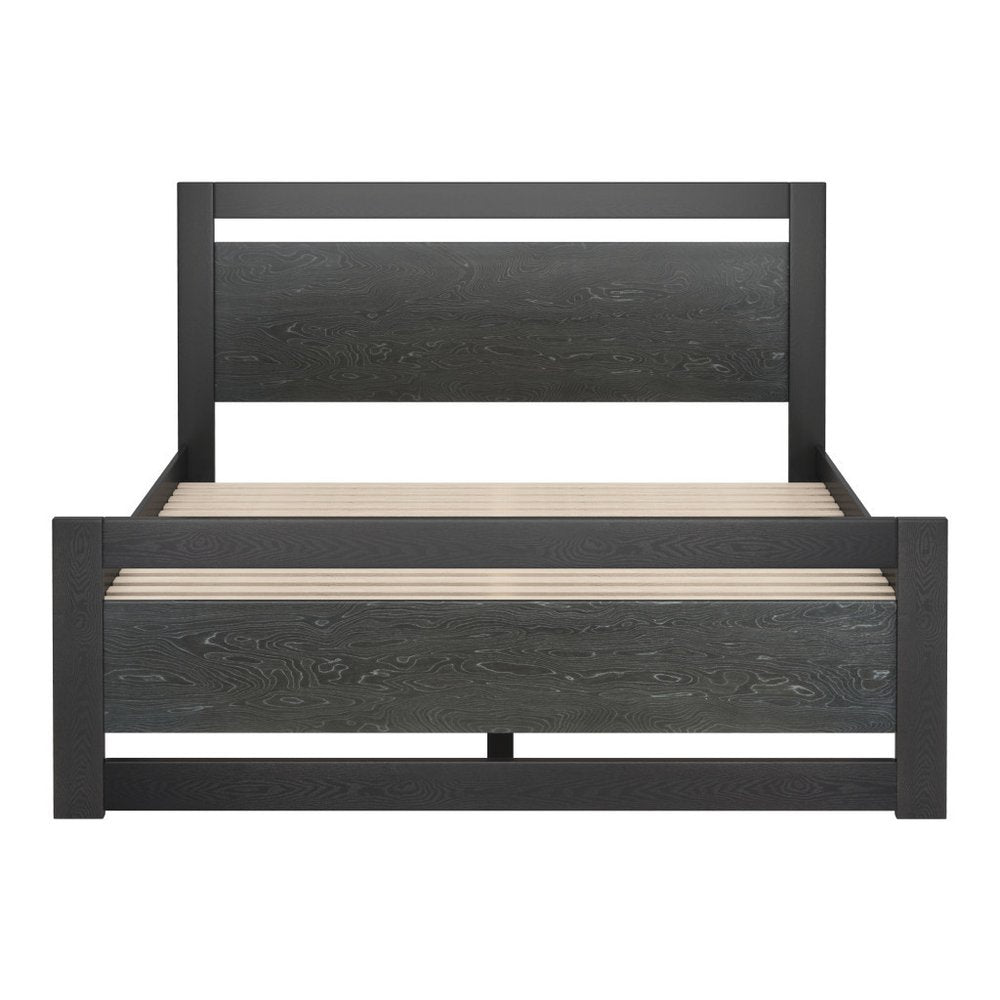 Black Wood Queen Bed Frame
