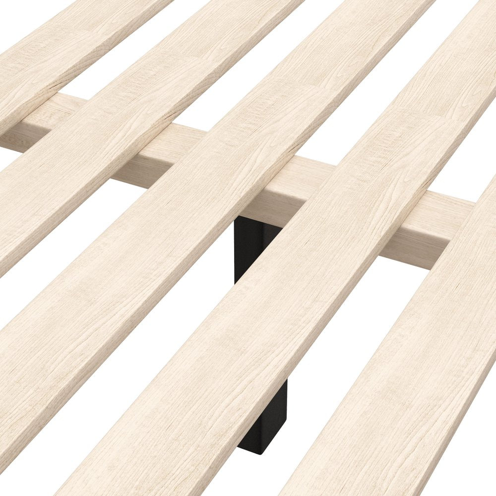 Black Wood Queen Bed Frame