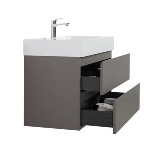 Alice - Bathroom Vanity With Sink, Large Storage Wall Mounted Floating Bathroom Vanity For Modern Bathroom, One-Piece Sink Basin Without Drain And Faucet by Couch.com