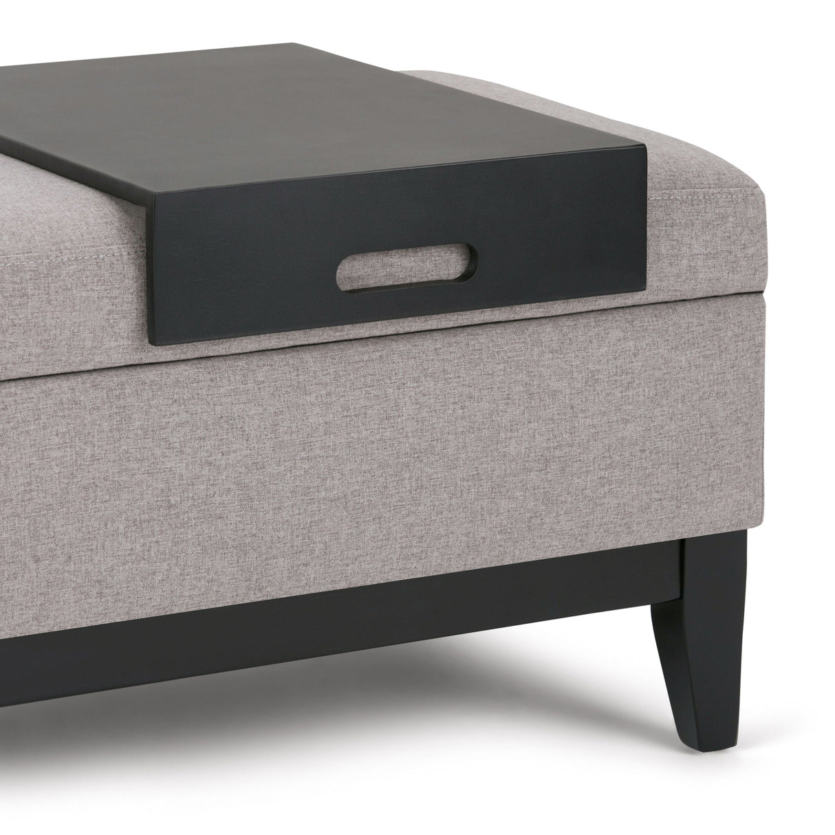 Oregon - Contemporary Storage Ottoman Bench With Tray by Couch.com