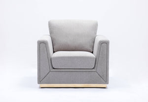 Valin - Linen Chair For Living Room - Gray by Couch.com