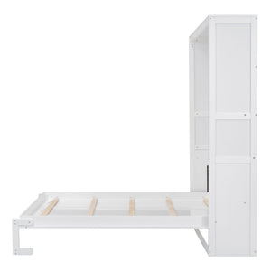 Murphy Wall Bed With Shelves, Space Saving by Couch.com