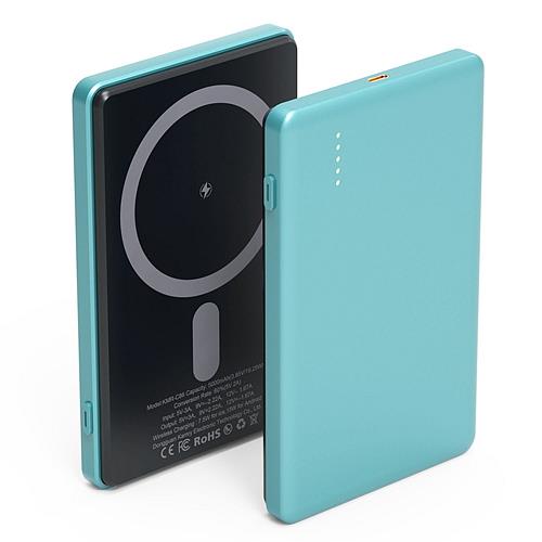 2 In 1 5000mAh Slim MagSafe Wireless Power Bank by DirectDeals