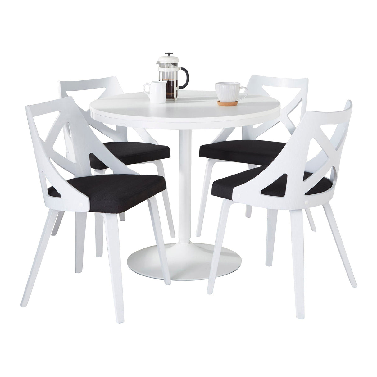 Dakota Charlotte - 5 Piece Contemporary Design, Dining Set by Couch.com