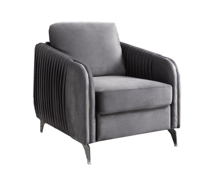Hathaway - Velvet Modern Chic Accent Armchair by Couch.com