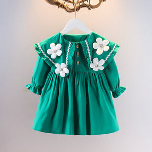 Spring And Autumn Long Sleeve Skirt Children's Clothing