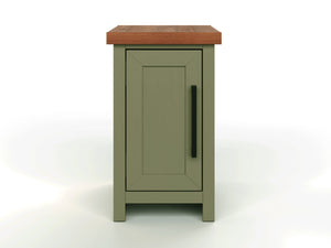 Vineyard - Chairside Table - Sage Green, Fruitwood by Couch.com