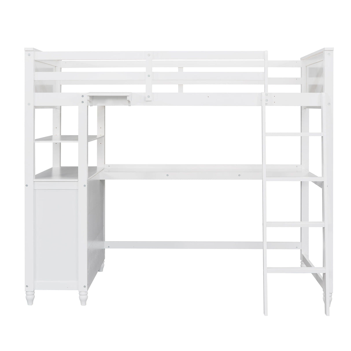 Loft Bed With Drawers With Desk And Shelves by Couch.com