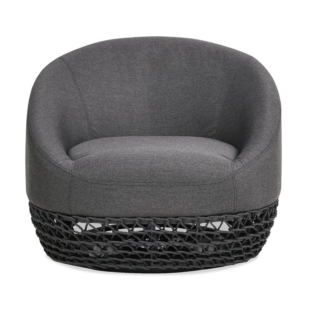 Willow - Upholstered Patio Deep Seating Armchair, Wicker Frame by Couch.com