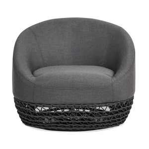 Willow - Upholstered Patio Deep Seating Armchair, Wicker Frame by Couch.com