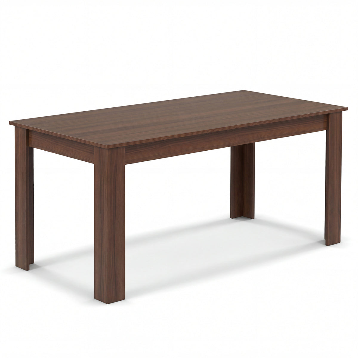 63 Inch Rectangular Modern Dining Kitchen Table-Walnut