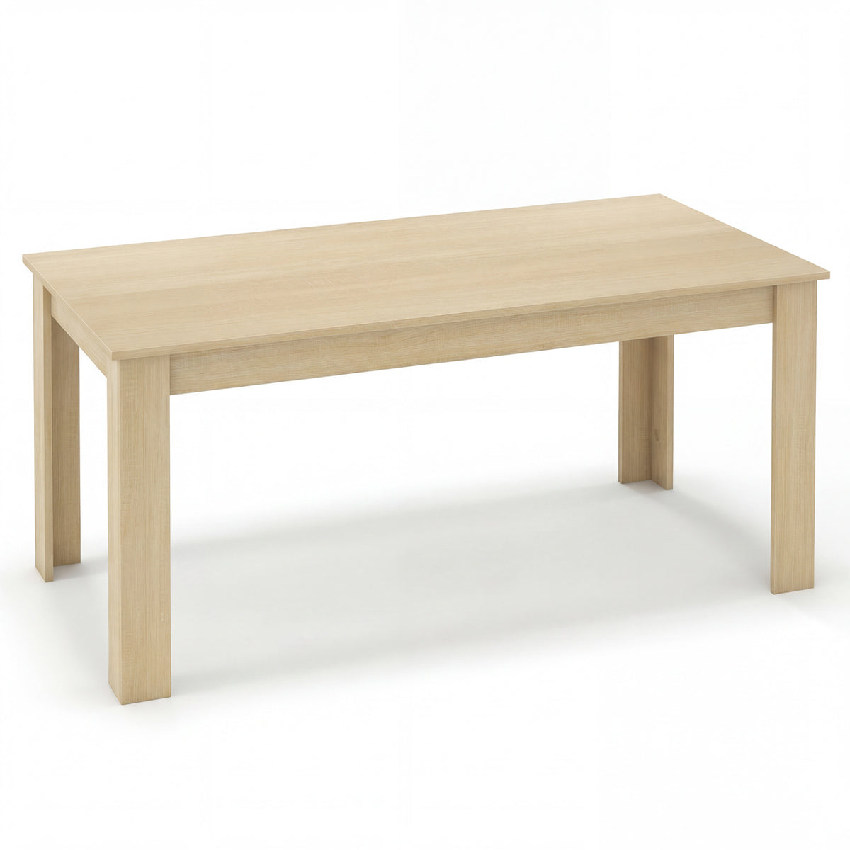 63 Inch Rectangular Modern Dining Kitchen Table-Oak