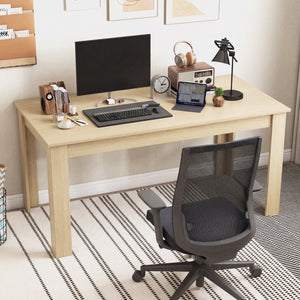 63 Inch Rectangular Modern Dining Kitchen Table-Oak