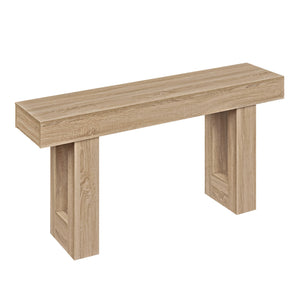 63 Inches Long Console Table Farmhouse Entryway Table with Storage-Natural