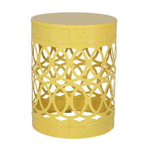 Outdoor Metal Large End Table, Modern Design
