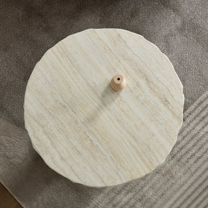 23.82 Inch Faux Mars Textural Patterns Coffee Table