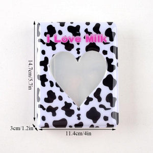 64 Pockets 3 Inches Photo Album Card Holder Receipt Storage Hollow Love Heart Photo Holder Business Card Bag Kpop Photocard Holder Book Polaroid Book Album Gifts For Valentines Day