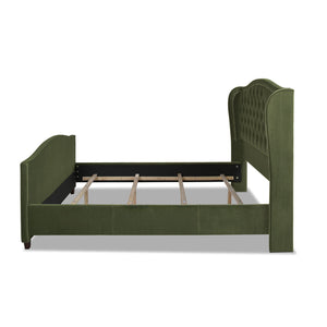 Marcella - Upholstered Shelter Headboard Bed Set by Couch.com