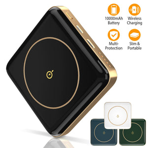 Magnetic Wireless Power Bank 10000mAh by DirectDeals