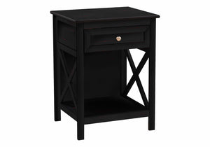 Accent End Table, 2 Tier, Storage Drawer, Transitional Style by Couch.com