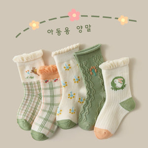 Autumn And Winter Cartoon Dinosaur Mid-calf Cotton Warm Sports Boys' Socks
