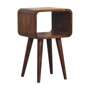 20" Chestnut Solid Wood Open Nightstand
