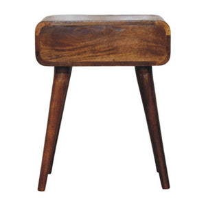 22" Chestnut Solid Wood One Drawer Nightstand