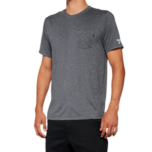 100% Mission Athletic T-Shirt - Charcoal - Medium 20014-00011