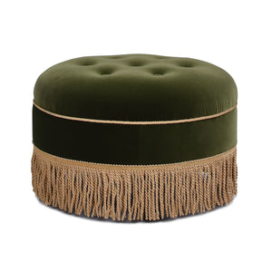Yolanda - Round Upholstered Accent Ottoman by Couch.com