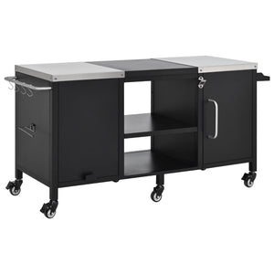 K&K 72.4' Large Grill Table for Big Green Egg