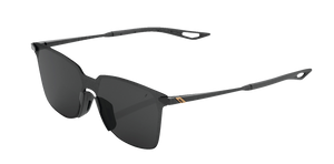 100% Legere Sunglasses - Square - Polished Black - Smoke 60020-00000