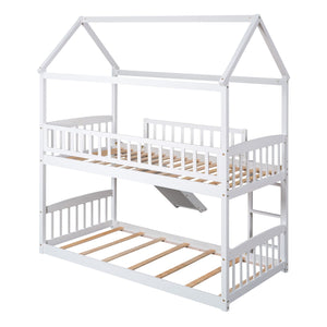 Bunk Bed With Slide, House Bed With Slide by Couch.com