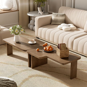 Modern Minimalist Coffee Table Set With Splicing Design by Couch.com