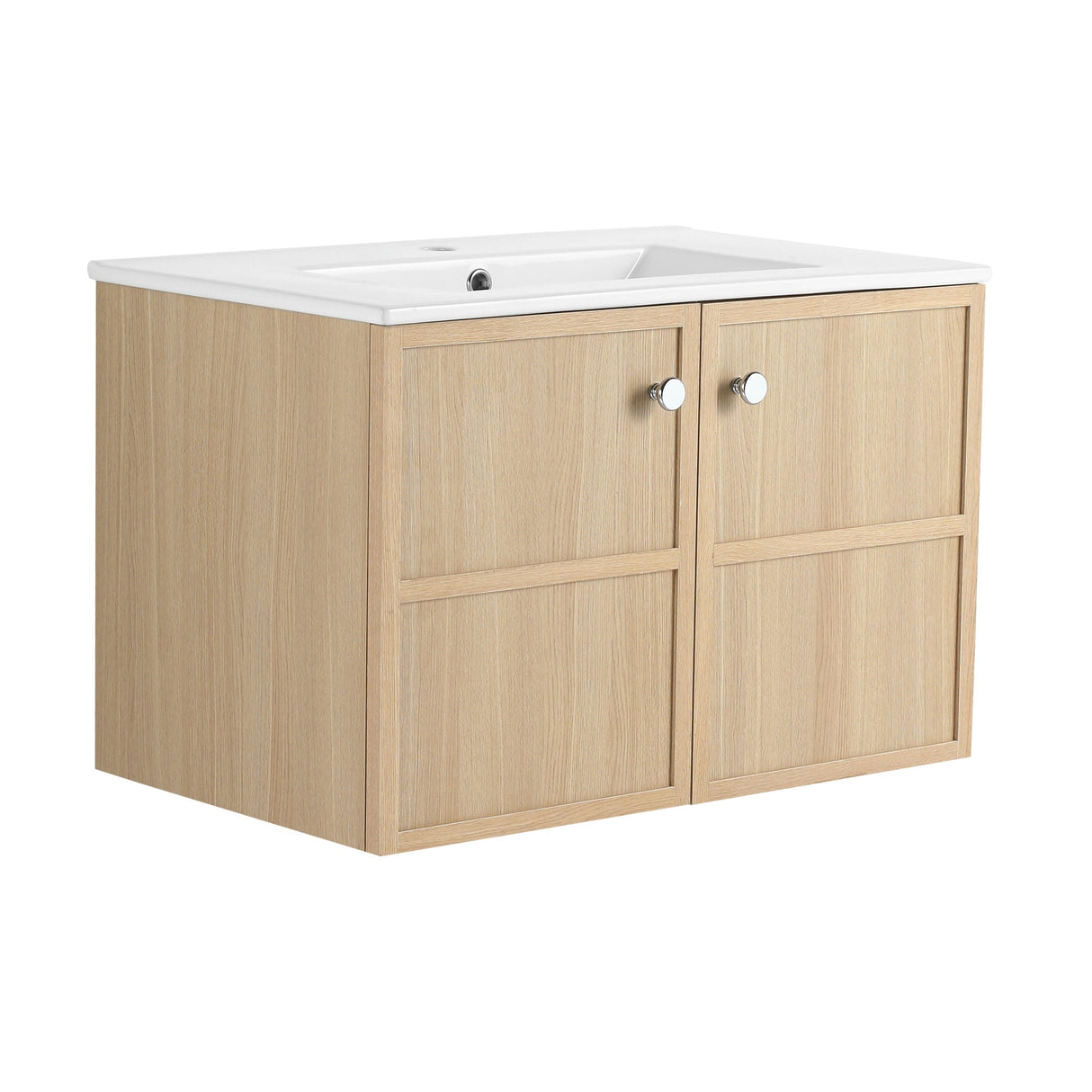 Wall Mounted Bathroom Vanity With Ceramic Sink And 2 Soft Closing Doors by Couch.com