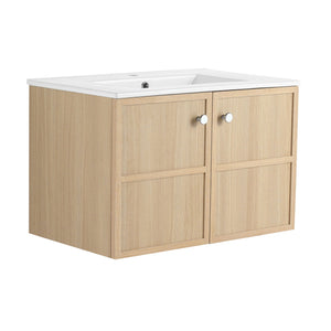 Wall Mounted Bathroom Vanity With Ceramic Sink And 2 Soft Closing Doors by Couch.com