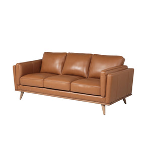 Modern Leather Sofa - Caramel by Couch.com