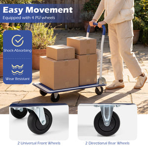660 Pounds Folding Platform Cart Dolly Hand Truck